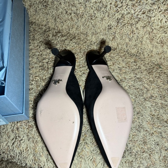 Prada Calzature Donna Nero Heels, size 38 - Picture 8 of 13